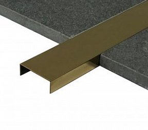 Профиль Juliano Tile Trim SUP30-2S-10H Gold полированный (2700мм)