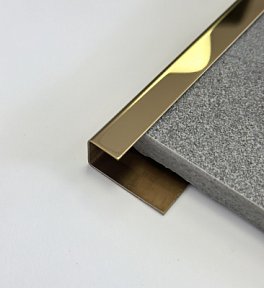 Профиль Juliano Tile Trim SB166-2S-12H  Gold (2700мм)